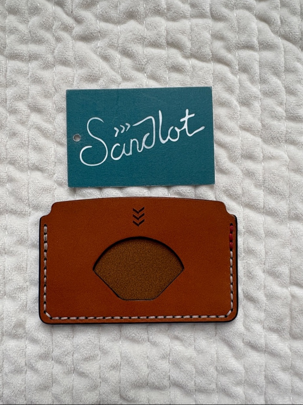 The Monarch Wallet in Tan from Sandlot Goods | Single Pocket Baseball Cardcase